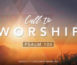 Listening to the call to worship