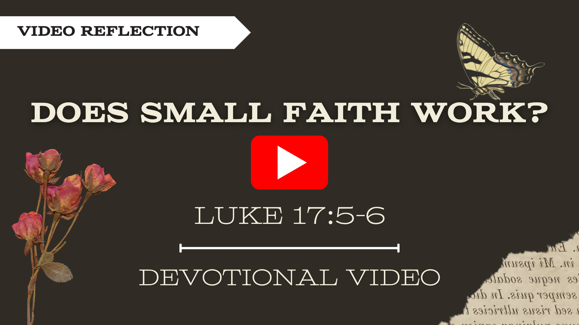 Does small faith work - Youtube video” width=